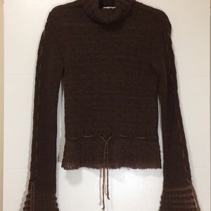 Bell Sleeve Turtleneck Sweater